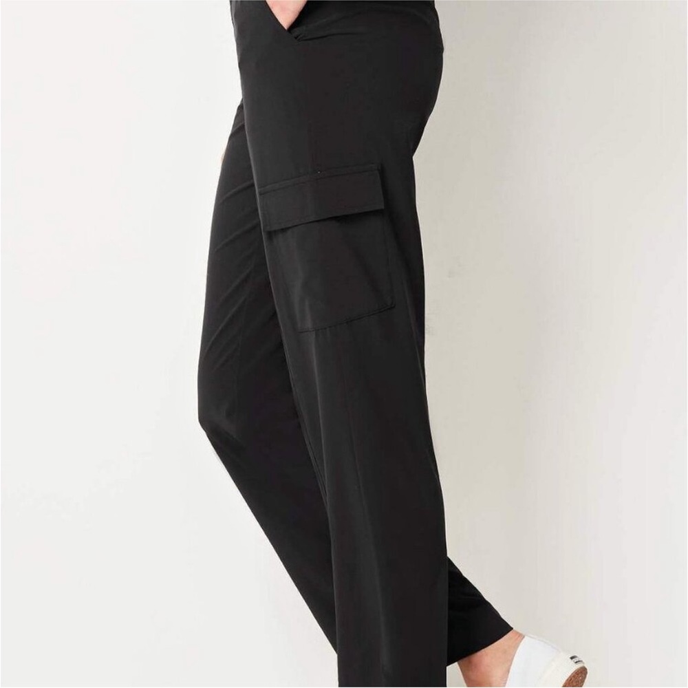 J Jill Fit On-The-Go Cargo Pants Travel Light Utility XL TALL elastic waist